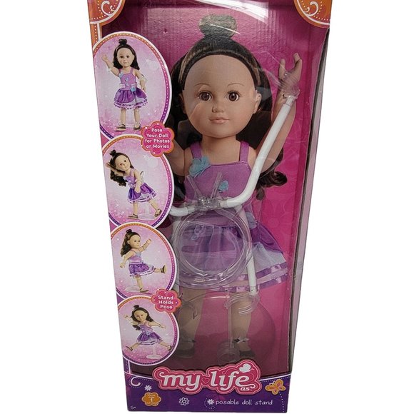 MYLIFE AS POSABLE DOLL STAND Display 18" Dolls Hold Pose Achieve Different Poses - Picture 2 of 2